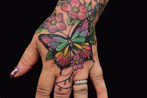 55 Butterfly Hand Tattoo Ideas That Soar